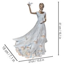 Product Figurine Woman Butterfly Artfully designed decorative sculpture for timeless design 41cm