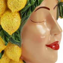 Product Woman bust plant pot lemon decoration Mediterranean H21.5cm