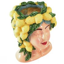 Product Female bust plant pot lemon decoration Mediterranean H29cm