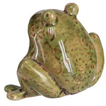 Product Frog decoration, ceramic, green/brown, vintage, summer, 7cm high, 2 pieces