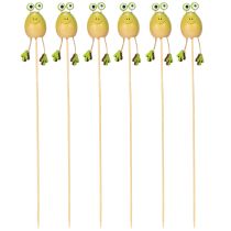 Product Frog garden stakes for decorating plant pots in spring or summer, 34cm, 6 pieces