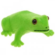 Product Frog decoration figure green table decoration decoration shop window 7.5cm 9pcs