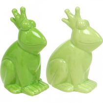 Product Ceramic frog decoration figure, frog prince summer decoration 10.5×5.5×7cm 4pcs