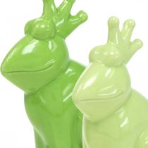 Ceramic frog decoration figure, frog prince summer decoration 10.5×5.5×7cm 4pcs
