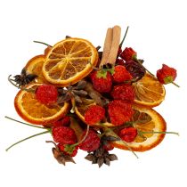 Product Dried orange slice decoration set with cinnamon and stars for festive table decoration 70g