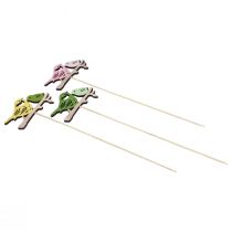 Product Spring Decoration Flower Plug Wooden Bird Decoration 7×10cm 12 pcs