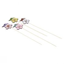 Product Spring Decoration Flower Stick Wooden Bird Decoration 8×6cm 12 pcs