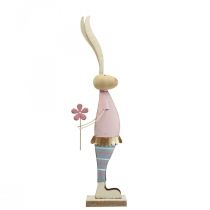 Spring decoration rabbits made of metal pair of rabbits H39cm