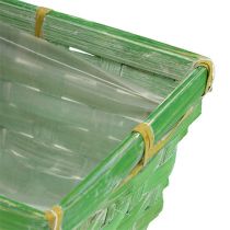 Product Spring baskets square multicolored 25x12x9cm 6 pcs