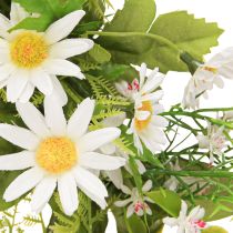Product Daisy Wreath White Green Artificial Ø28cm H9cm