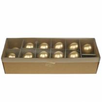 Product Goose Eggs Golden Blown Eggs Easter Decoration 10 pcs