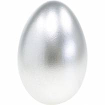 Goose Eggs Silver Blown Eggs Easter Decoration 12pcs