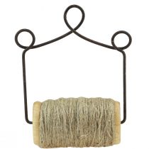 Thread spool vintage decoration for hanging metal 11×17cm