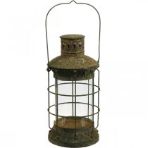 Garden decoration grate, garden lantern, metal lantern Ø17cm H33cm