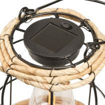 Product Garden Lantern Solar Garden Lamp Metal Black Ø17cm