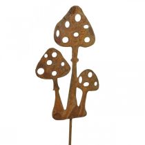 Product Garden Stake patina Fly Agaric Decoration Stake 15cm 6pcs