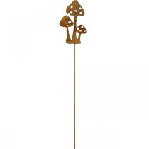 Product Garden stake rust toadstool decoration stake 10cm 6 pcs