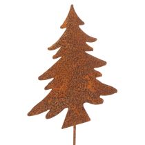 Product Garden stake, weathered steel, deer, star, fir tree, H10/15cm, 3 pieces