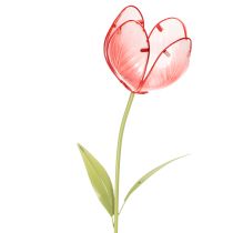 Product Glass Tulip Garden Stake - Beautiful Decoration for Garden and Balcony, 94cm