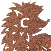 Product Hedgehog Garden Stake with Rust Effect – 53cm Decorative Metal Ornament