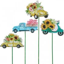 Product Garden stake car, gift decoration driving license L24/24.5cm 16 pcs