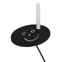 Product Plant labels, wooden garden stakes, black, 19cm, 12 pieces - garden stakes, herb stakes