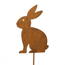 Product Garden stake rust bunny garden decoration Easter decoration 11cm×15cm