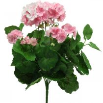 Product Geranium artificial flower Pink geranium bush artificial 7 flowers H38cm