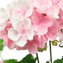 Product Geranium artificial flower Pink geranium bush artificial 7 flowers H38cm