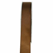 Gift and decoration ribbon brown 25mm 50m