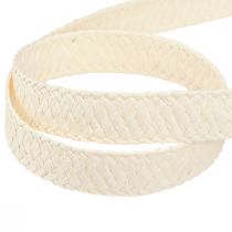 Product Gift Ribbon Cream Braided Paper Ribbon 20mm 10m