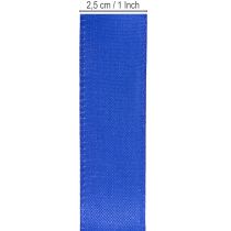 Product Gift ribbon, decorative ribbon, taffeta ribbon, dark blue, 25mm × 50m