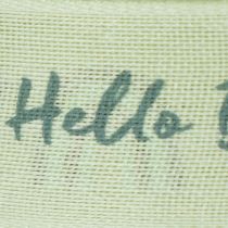 Product Gift ribbon Hello Baby decorative ribbon christening green 25mm 16m