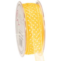 Product Polka dot gift ribbon, perfect finishing touch for gift packages and gift boxes, 1.5cm wide, 20m long