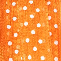 Product Gift ribbon with polka dots for elegant gift wrapping, 1.5cm wide, 20m long