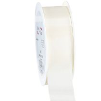 Product Gift ribbon and decorative ribbon taffeta ribbon cream 40mm 50m