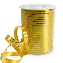 Product Split ribbon 2 gold stripes on gold 10mm 250m