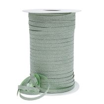 Gift ribbon with mica light green 5mm 150m