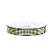 Product Gift ribbon check green 15mm 20m