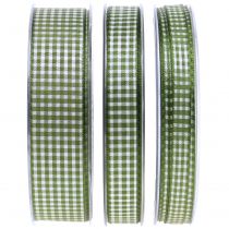 Gift ribbon diam green 8mm - 25mm 20m