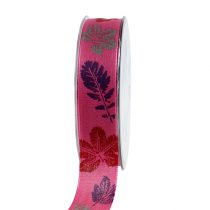 Gift ribbon with pattern Erika 25mm 20m