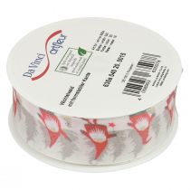 Product Gift ribbon Christmas ribbon gnome red 40mm 15m