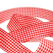 Product Gift ribbon diamonds red-white 25mm 20m