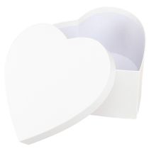 Product Gift Box Heart White Paper Heart Box 18×18cm H10cm 2pcs
