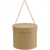 Product Gift box round flower box beige Ø12.5/14.5/16.5cm set of 3