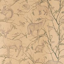 Product Gift wrap animals forest in brown blue 70cm x 200cm