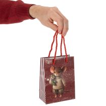 Product Christmas Gift Bags with Mouse Motif, 16cm, Set of 2