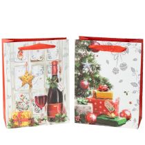 Product Christmas gift bag 8cm x 18cm H24cm set of 2