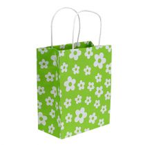 Gift bags green 20cm x 11cm x 25cm 8pcs