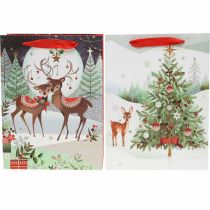 Product Gift bags Christmas gift bag deer 24×18cm 2pcs